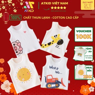 Áo ba lỗ heo Minky mom chất liệu thun lạnh cao cấp cho bé trai bé gái
