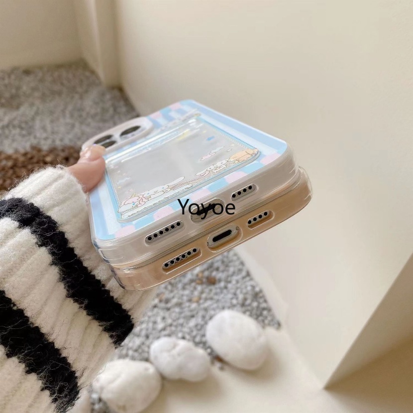 Ốp Điện Thoại Silicone Mềm Trong Suốt Chống Sốc In Hình Chó / Chippa Cho IPhone 14 Plus 11 12 13 14 Pro XS Max X XR 7 8 6 Plus Giá Đỡ