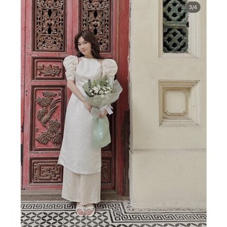 Áo dài hy viên joie des roses size S