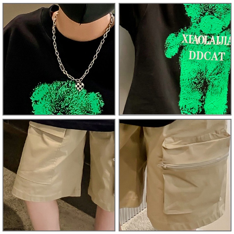 Áo Thun cotton Tay Ngắn Dáng Rộng Thời Trang Mùa Hè Cho Bé