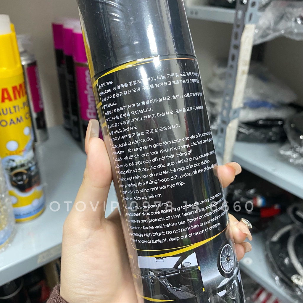 Lọ Dưỡng Bóng Nội Thất Xe WAX CARE - Tăng Độ Bền, Kéo Dài Tuổi Thọ Cho Ghế Da Oto