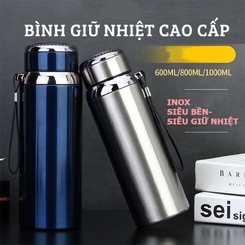 Bình Giữ Nhiệt Nóng Lạnh 1000ml Chất Liệu Inox 304 Cao Cấp - Bảo Quản Nhiệt Độ Tốt - Chất Liệu An Toàn