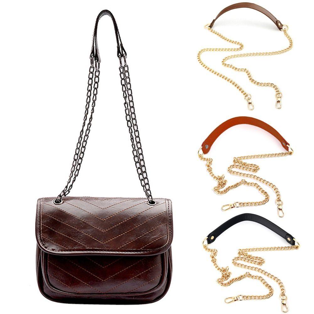 Quạt túi đeo vai phụ nữ thay thế dây xích kim loại vàng đai túi xách có thể điều chỉnh