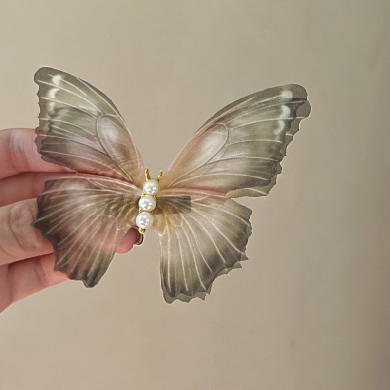 Set 2 Kẹp Tóc Đính Ngọc Trai Giả Phong Cách Vintage