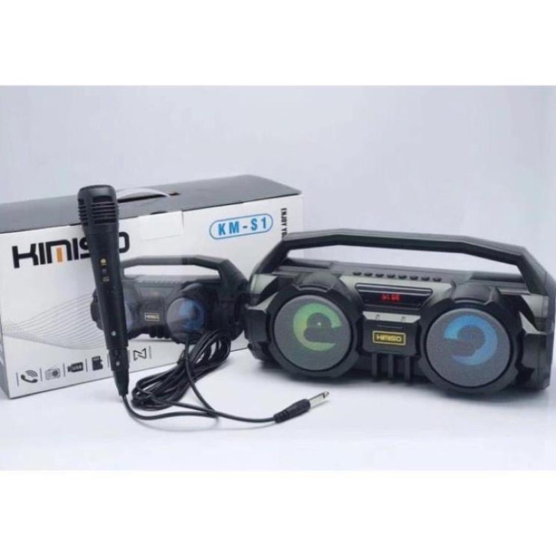 Loa bluetooth Kimiso KM-S1/S2 hát karaoke, loa kimoso hát karaoke - Tặng kèm mic hát