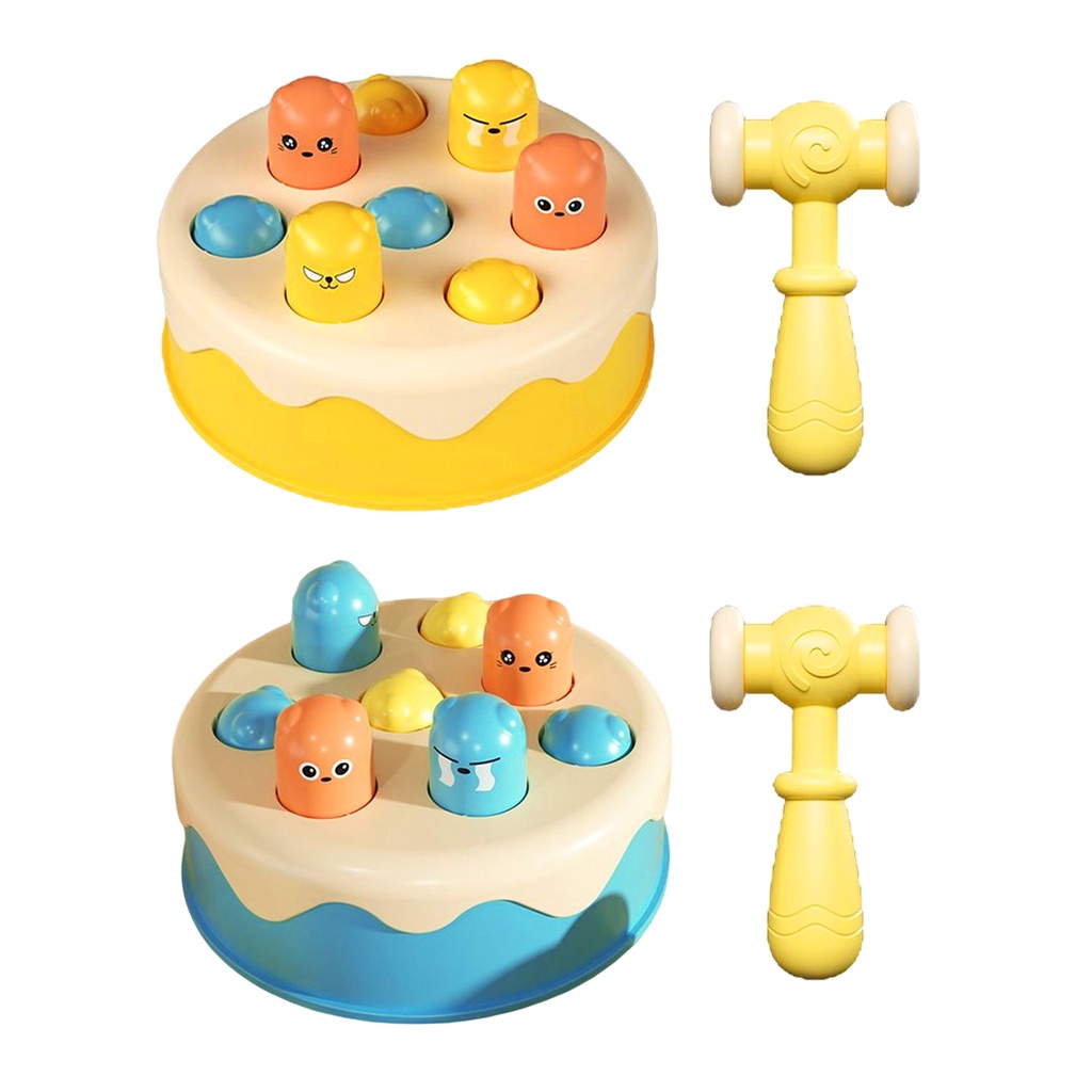 LAHOMIA Set đồ chơi đập chuột tương tác vui nhộn viền mịn đáng yêu dành cho bé trai và bé gái