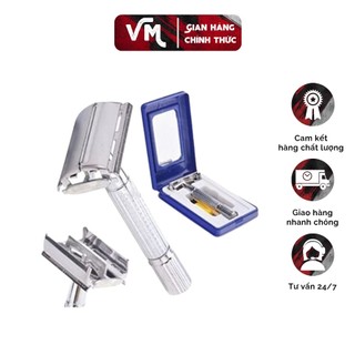 Dao cạo râu, bàn cạo râu, bàn cạo inox, bàn cạo râu, cạo râu inox hộp xanh