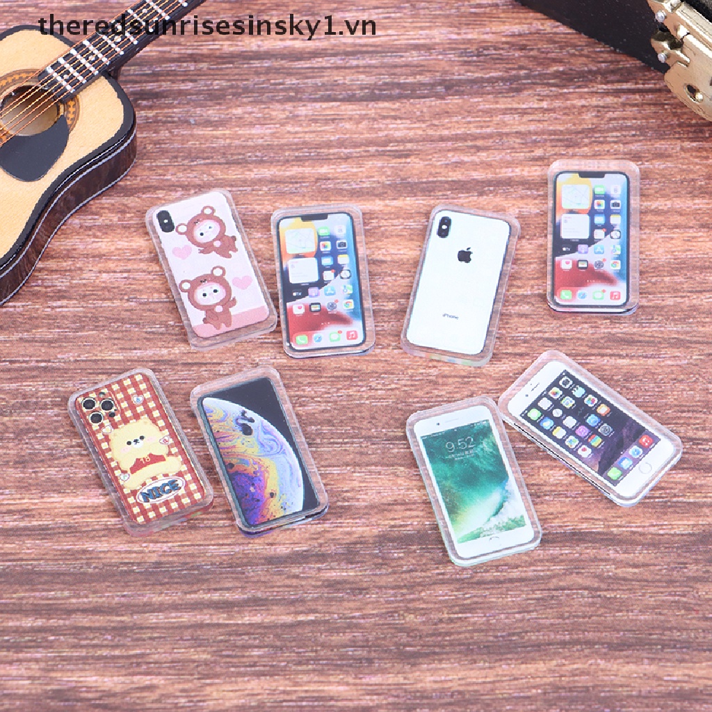 Đồ trang trí Điện Thoại Di Động Mini Tỉ Lệ 1: 12 Trang Trí Nhà Búp Bê