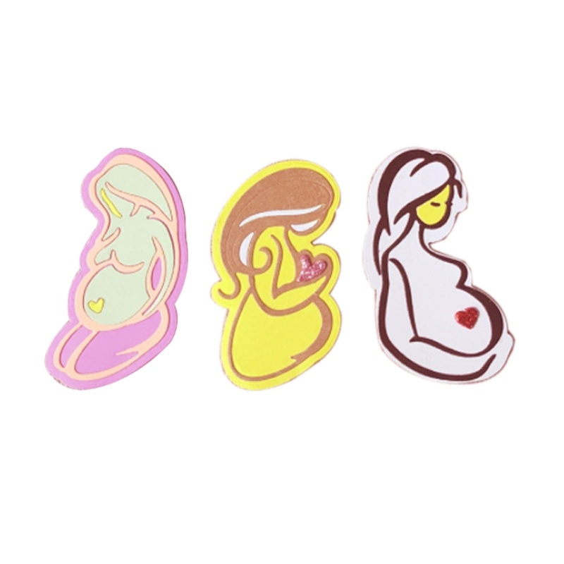 Khuôn Cắt Giấy Kim Loại Hình Mẹ Bầu Dùng Để Làm Thẻ Trang Trí