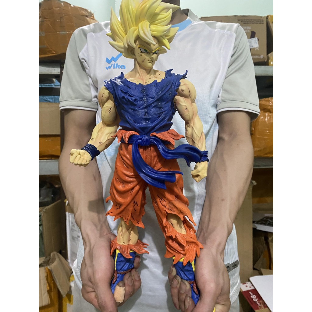 (43cm) Mô hình SonGoKu Super Saiyan KD Siêu To trạng thái chiến đấu - Mô hình DragonBall