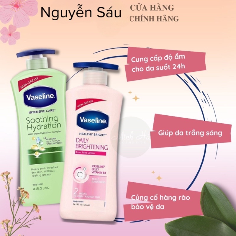 Sữa Dưỡng Thể Vaseline Healthy Bright 725ml
