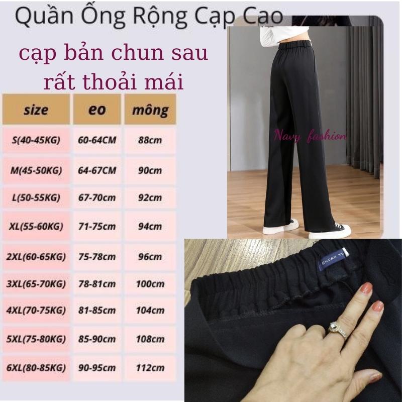Quần Ống Suông Rộng Nữ Culottes Cạp Chun Sau, Quần Sớ-Quần Ống Rộng Nữ Cạp Cao Siêu Tôn Dáng