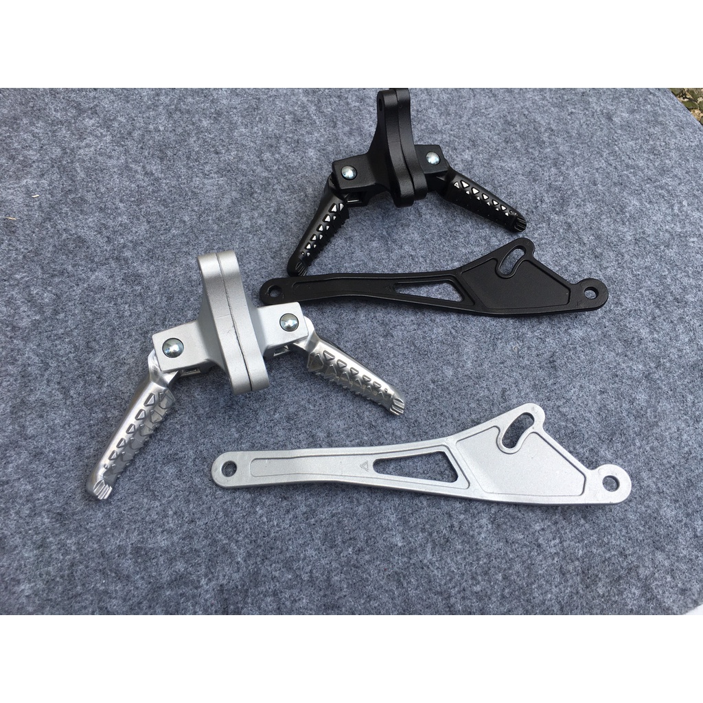 Combo HOT Gác Chân Malay kèm bát treo pô gắn Ex150 Ex155 DoChoiXeMayShop