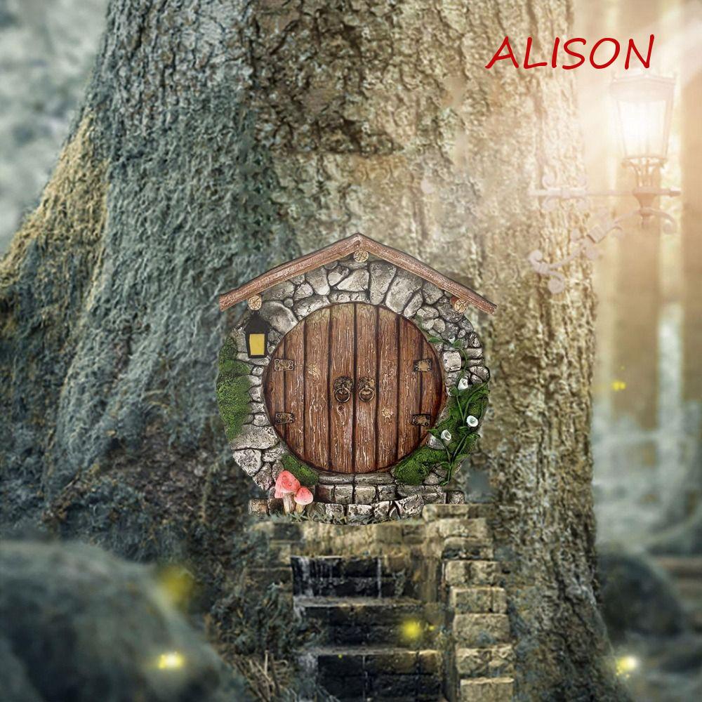 Alison Mô Hình Gỗ Mini Điêu Khắc Trang Trí Sân Vườn Nhà Cửa