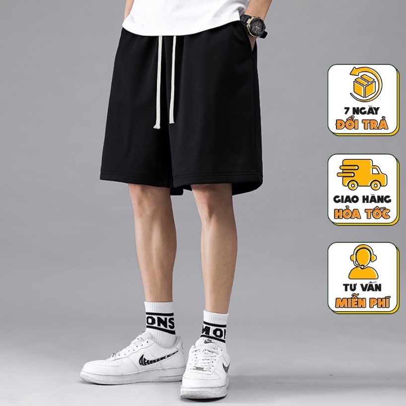 Quần short đùi trơn unisex thể thao basic nam nữ phong cách đường phố Hàn Quốc ullzang Zenkocs3 MEN SHORTS 094