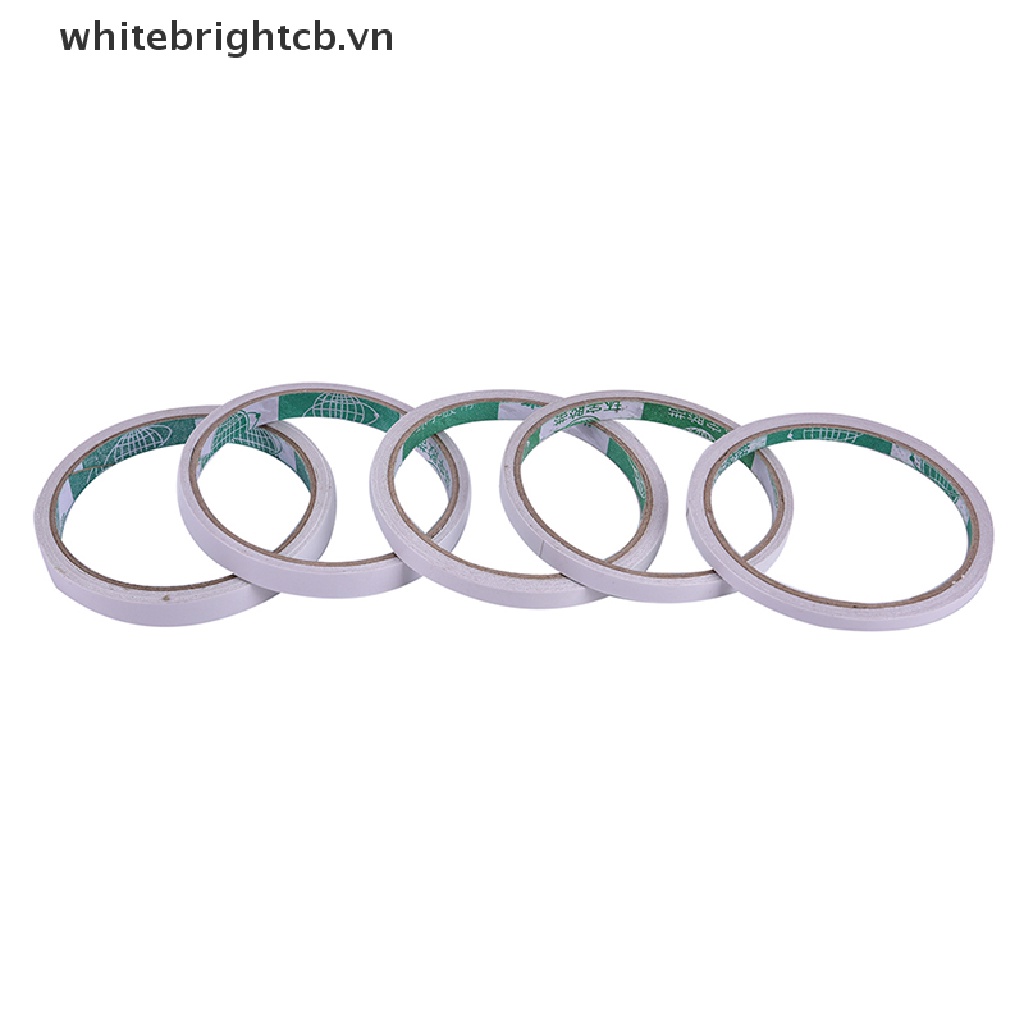 Cuộn Băng Keo Hai Mặt Màu Trắng Siêu Dính 5M / 8M