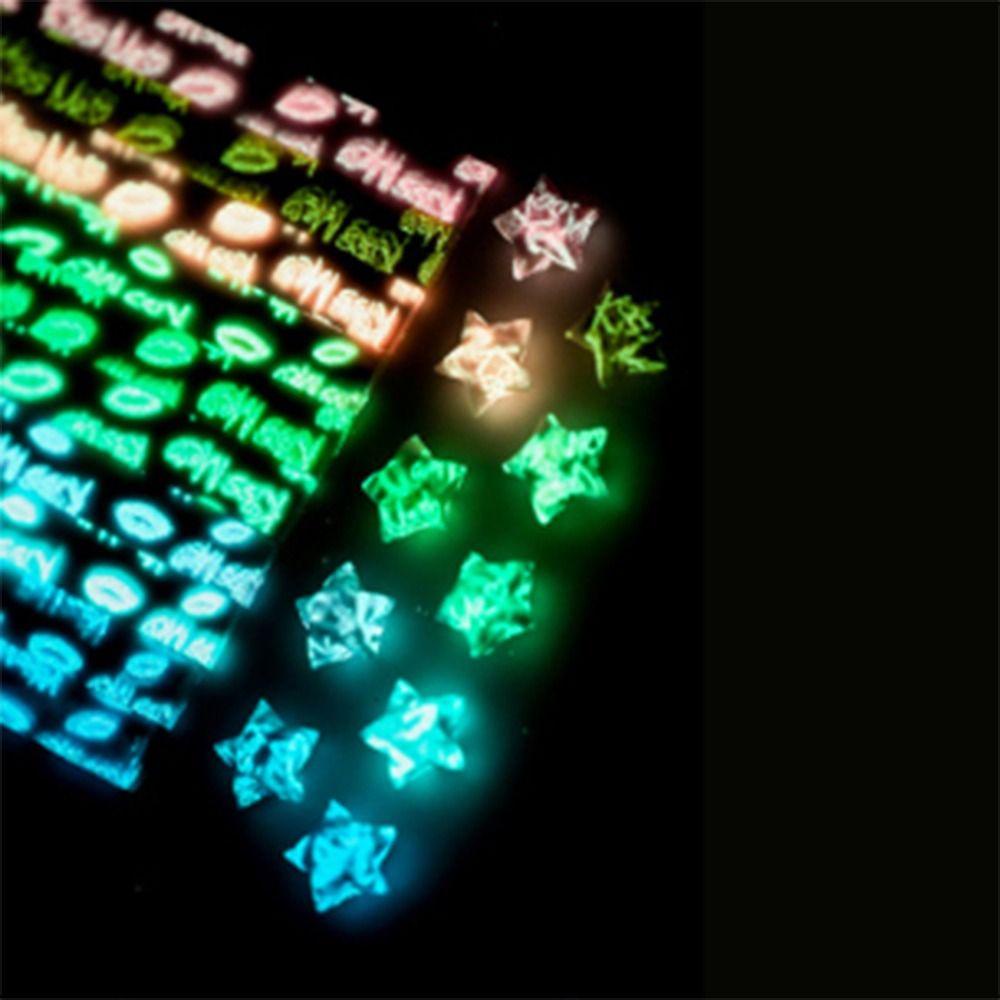 IVORY Giấy Xếp Hình Origami Màu Dạ Quang Sáng Tạo