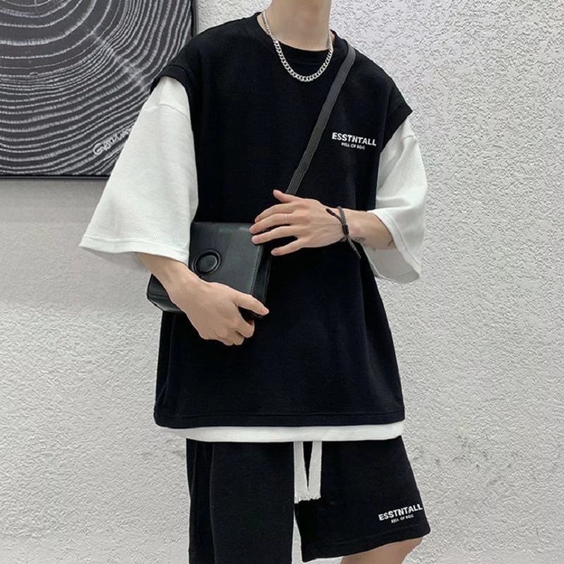 Set Đồ Thể Thao Dáng Rộng Thiết Kế Đơn Giản Thời Trang Hàn Quốc Cho Nam Nữ