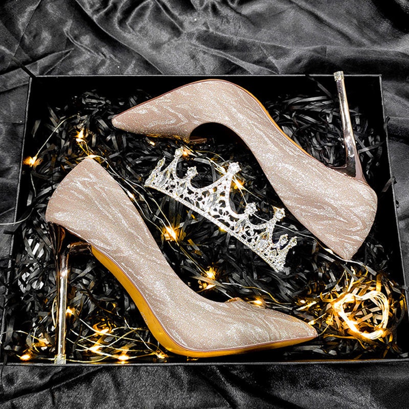 Giày Cao Gót Thời Trang Sang Trọng Cho Cô Dâu