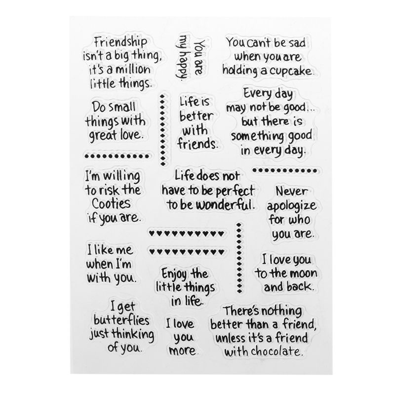 Con Dấu Silicone Trong Suốt Trang Trí Thủ Công