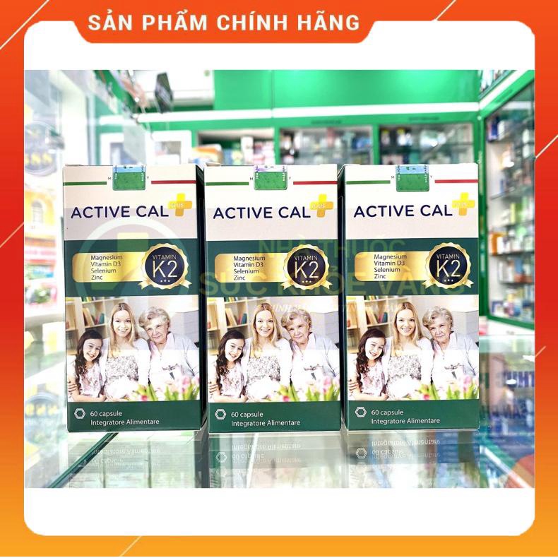 ✅ Viên Uống Active Cal - Bổ Sung Canxi Hữu Cơ, Vitamin D3 K2, Giúp Hấp Thụ Canxi Tốt Hơn (Hộp 60 viê