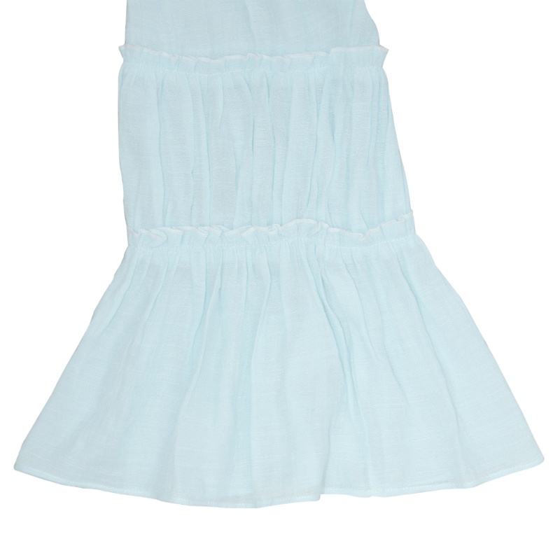 Xiangbao Áo Kiểu Tay Loe Dài Hở Vai Màu Trơn Quyến Rũ Thời Trang Mùa Hè Cho Nữ