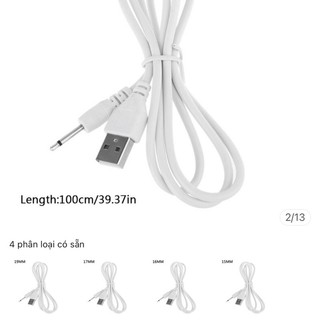 Calbe USB 2.5MM Aux Plug Male to Male Lead Jack Adapter Converter Data Cable for Mini Speaker Mono Power Supply Charger