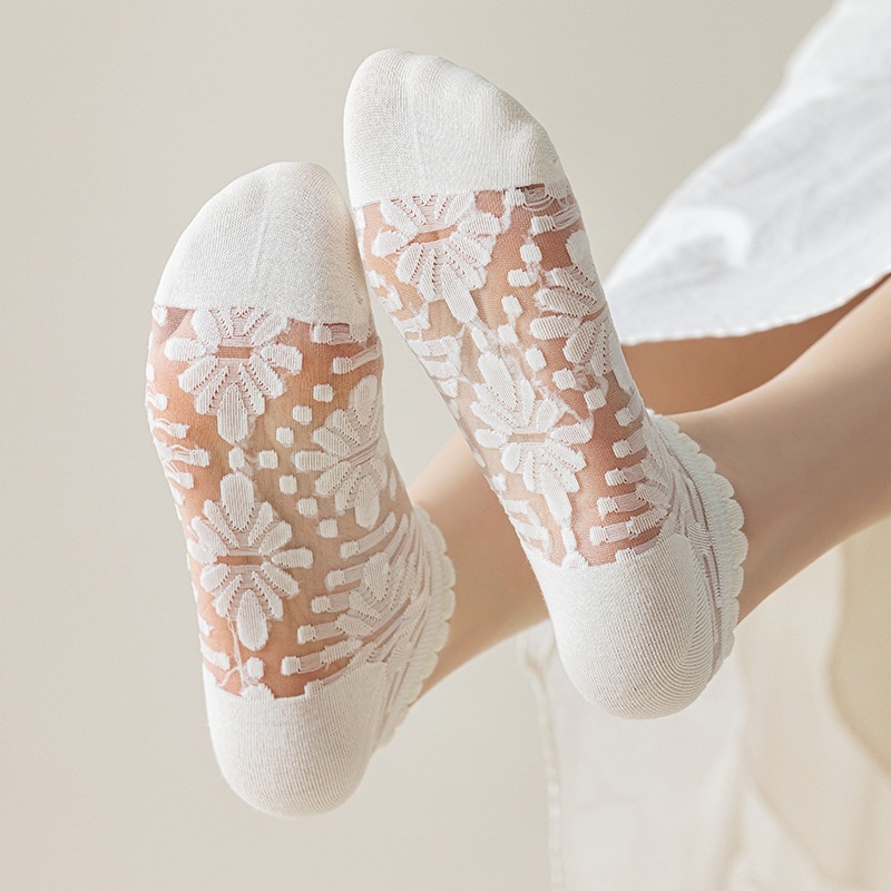 Vớ Cotton Mỏng Thoáng Khí Thấm Hút Mồ Hôi Phong Cách Nhật Bản Cho Nữ