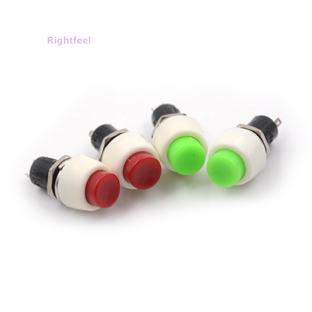 Set 2 Công Tắc Nhấn / Tắt Nguồn Điện Tròn Mini 2 pin Tự Khóa ON / OFF Mới