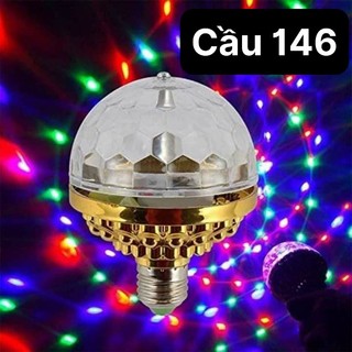 Đèn LED cầu xoay nhiều màu sắc có kèm đui E27 trang trí phòng karaoke, decor quán ăn, cửa tiệm