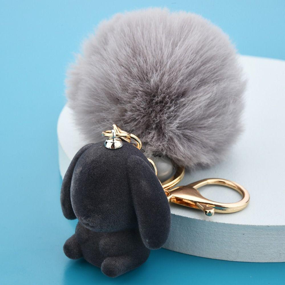 Móc Khóa Thỏ Nhồi Bông Dễ Thương