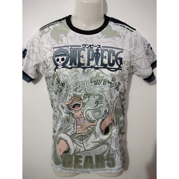 Áo Luffy Gear5 One Piece Kain Jersi

