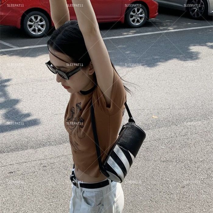 Túi Xách Da PU Hình Trụ At 11 Niche Phong Cách Hàn Quốc