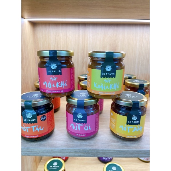 MỨT TRÁI CÂY LE FRUIT đủ vị 225gr