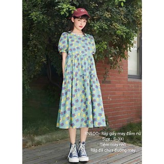 RN500_Rập giấy may rập đầm babydoll nữ