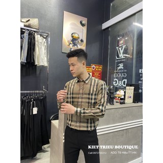 Áo Sơ Mi Nam Búp Bơ Ry bản cao cấp vải chống nhăn