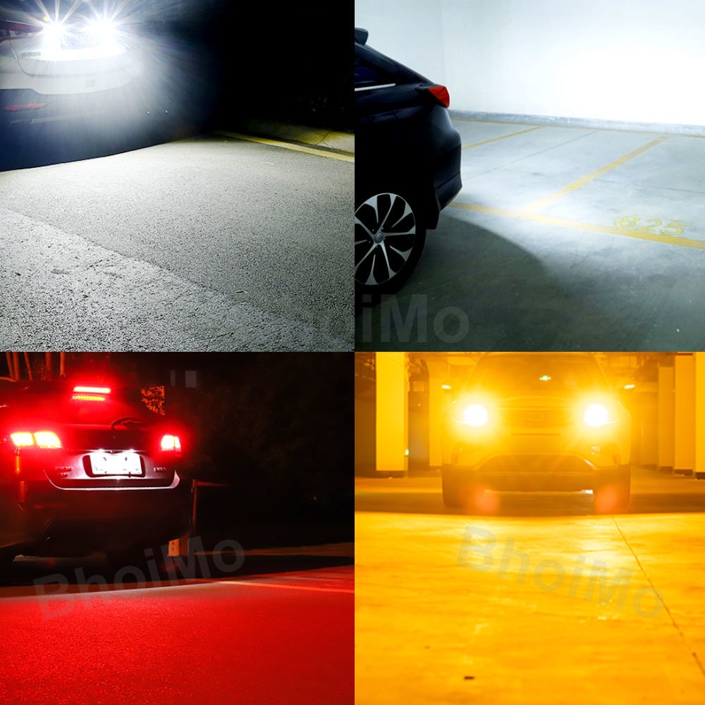 Bóng Đèn LED 4SMD T10 W5W 1156 P21W BA15S 1157 BAY15D P21 / 5W 5630 3SMD DC12V Chất Lượng Cao