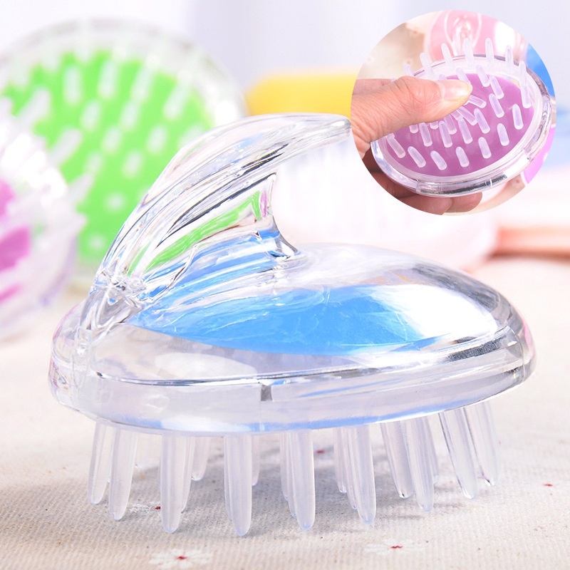Lược gội đầu massage da đầu bằng silicon mềm chống gàu