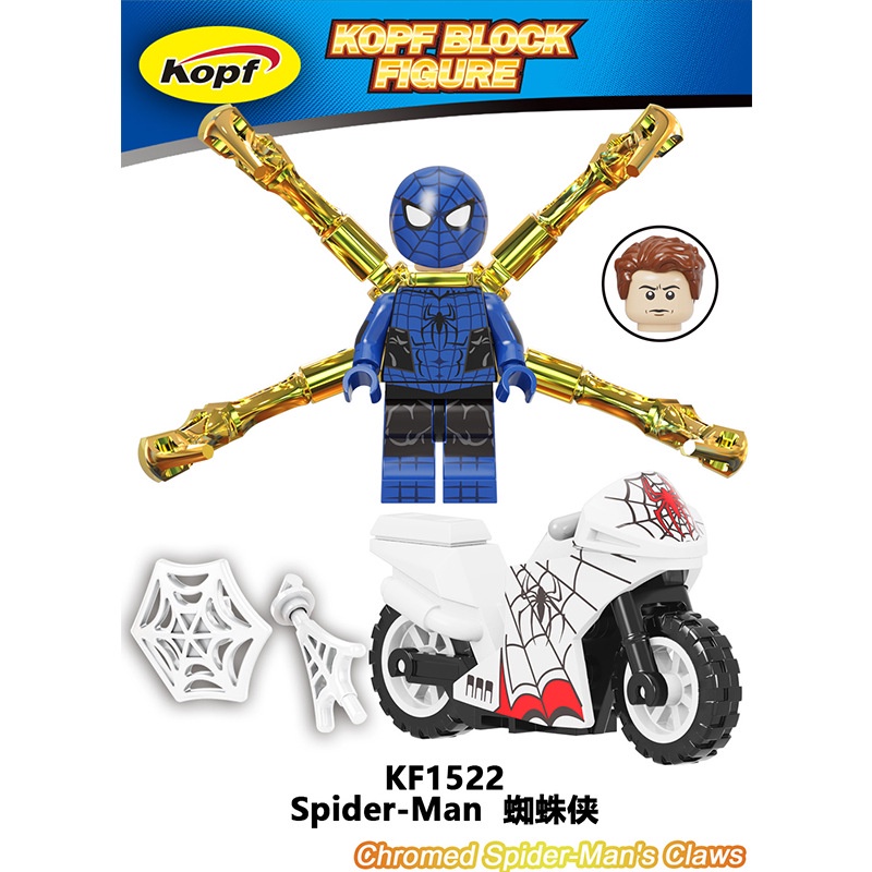 Deadpool Mô Hình Nhân Vật Người Nhện Lái Xe Mô Tô Độc Đáo