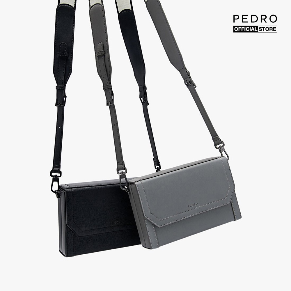 PEDRO - Túi đeo chéo nam phom chữ nhật Leon PM2-26320175-04