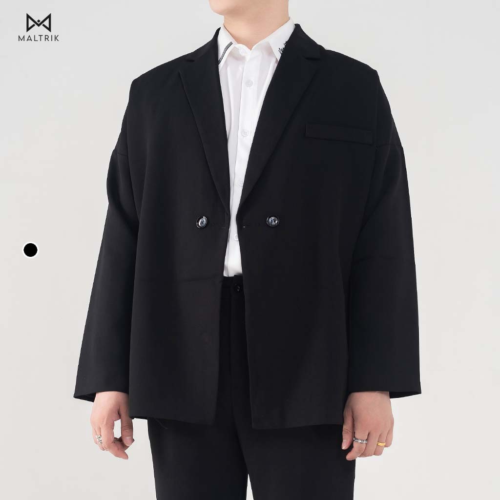 Áo khoác blazer nam bigsize  MALTRIK dáng dài phong cách Hàn Quốc lịch lãm chất liệu tuyết mưa cao cấp