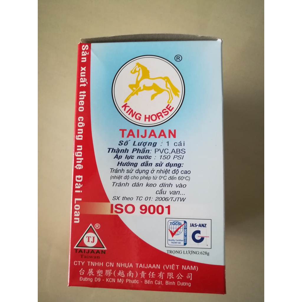 VAN KHÓA ỐNG NƯỚC ĐÀI LOAN TAIJAAN VAN KHÓA PHI 60