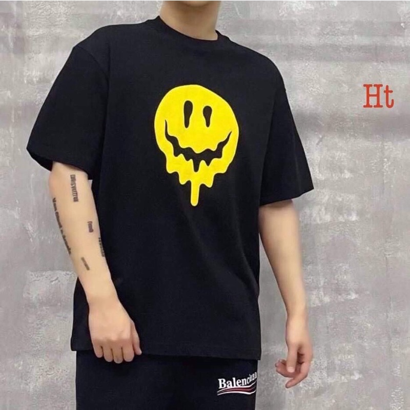 Áo phông mặt cười chảy vàng H2A877