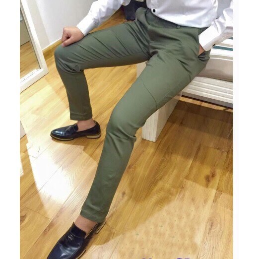 Quần kaki nam màu đen thời trang phong cách Hàn Quốc loại đẹp