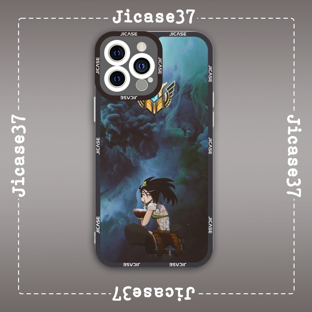 Ốp lưng iphone cạnh vuông Jicase Akali Thông Thạo 7 Liên Minh Huyền Thoại Game Moba
