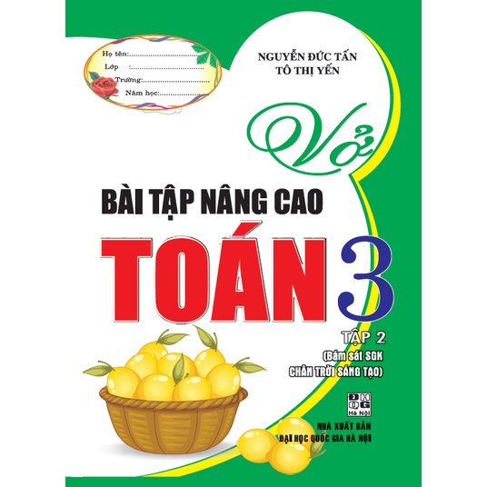 Sách - Vở Bài Tập Nâng Cao Toán 3 - Tập 2 (Bám Sát SGK Chân trời Sáng Tạo)