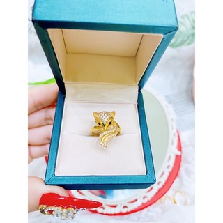 NHẪN HỒ LY MẶT ĐÍNH ĐÁ CAO CẤP ĐỦ SIZE