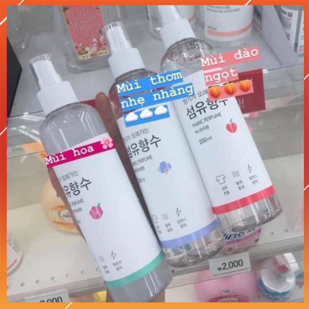 Xịt Thơm Quần Áo Hàn Quốc Quốc Dân Fabric Perfume Hàng Chính Hãng 250ml