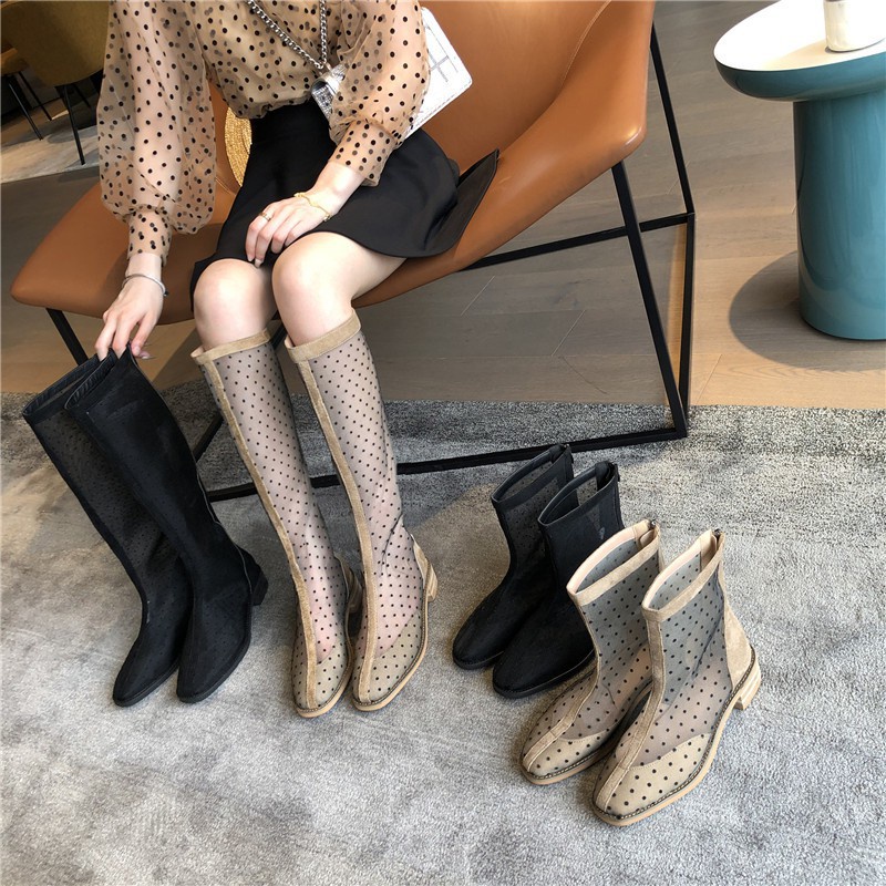 Giày nữ/ Boot chấm bi hot trend