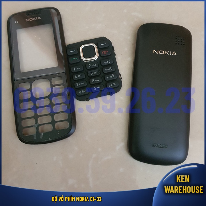 Bộ Vỏ Phím Nokia C1-02 - KEN warehouse